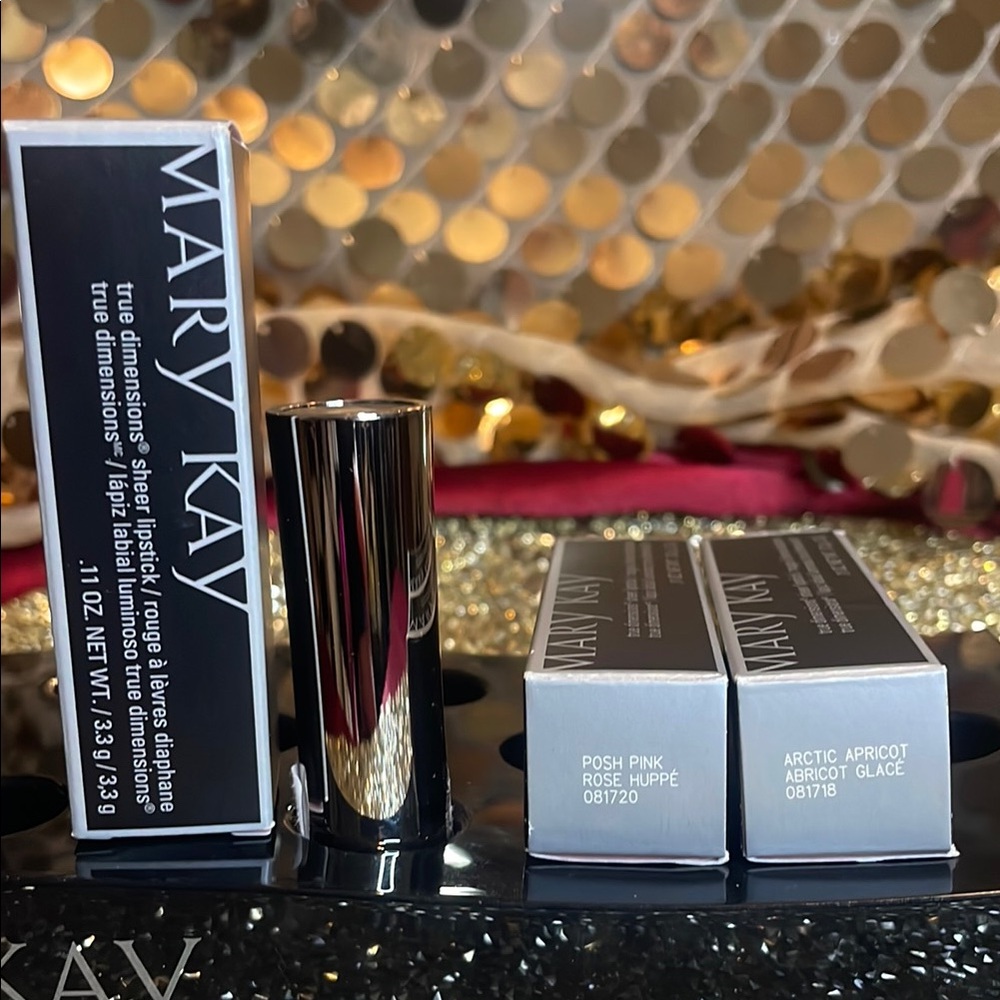Mary Kay True Dimensions Lipstick Set - Posh Pink & Arctic Apricot